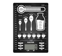 Salter 1171 CNDR Conversions Balance de Cuisine Numérique, pour Aliments et Liquides, Ajouter & Peser, Capacité 5KG, Écran Facile à Lire, Métrique/Impériale, Noir/Blanc 15,8 x 22,5 x 1,7 cm