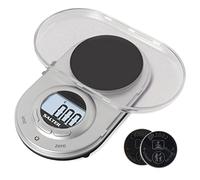 Salter 1260 SVDRA Balance de Precision Électronique, Incréments 0.05g, Couvercle à Clip, Pour Peser des Objets & Ingrédients Petits, Affichage Rétroéclairé, Métrique et Impérial 13 x 6 x 2 cm Argent