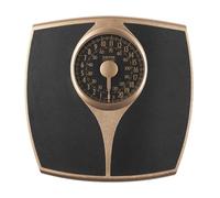 Salter 148 GFEU16 Pèse-personne à cadran mécanique large Speedo pour une lecture simple et une utilisation facile, plateau large, capacité de 136 kg, sans pile, mesures métriques/Impériales, doré