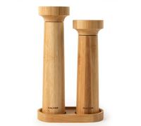Salter 7614 Wdxr Eco Bamboo Salt And Pepper Mill Set And Stand