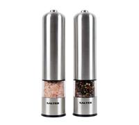 Salter 7722 Sstura Stainless Steel Electronic Salt & Pepper Mill Set