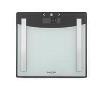 Salter 9137 SVWH3R Balance Personnelle Numérique en Verre, Pèse Personne Électronique, Mode Sportif, Mémoire 8 Utilisateurs, Mesure Poids Masse Graisseuse/Hydrique et IMC, Capacité Max. 180KG