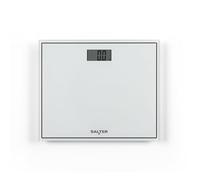 Salter 9207 WH3R Pèse Personne Électronique Compact, Écran Facile à Lire, Activation Automatique, Balance Personnelle avec Plate Forme en Verre, Capacité Max 150KG, Garantie 15 Ans, Blanc