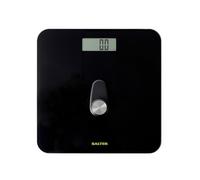 Salter 9224 BK3R Eco-Power Pèse Personne Numérique, Balance Personnelle Électronique Sans Piles, Étape Sur pour Activer, Plateforme en Verre Trempé, Écran Facile à Lire, Capacité Max 180KG, Noir