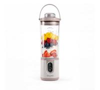 Salter ActiBoost Blender portable sans fil, bouteille 450 ml | Moteur 100 W, lames inox, fonction pulse, minuterie 40 s, bouteille sans BPA, couvercle lame, base, pierre