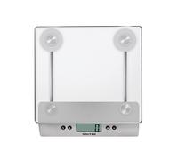 Salter Balance de Pesage Numérique Aquatronic - Plate-Forme En Verre Argenté Balance de Cuisson Électronique, Peser Les Aliments Précision Précise 5Kg, Liquides Ml, Fl, Oz Silver