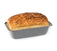 Salter BW02776G Marblestone 27cm Moule à Pain - Forme Rectangulaire Moule à Gâteau, Antiadhésif Plaque De Cuisson, Acier Au Carbone, Moule à Pâtisserie, Sans PFOA, résistant au four jusqu'à 220 degrés