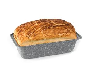 Salter BW02776G Marblestone 27cm Moule à Pain - Forme Rectangulaire Moule à Gâteau, Antiadhésif Plaque De Cuisson, Acier Au Carbone, Moule à Pâtisserie, Sans PFOA, résistant au four jusqu'à 220 degrés