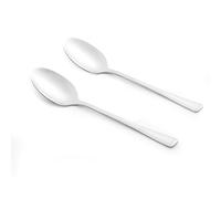 Salter BW09649 Buxton 2 Pièces Cuillères de Service - Acier Inoxydable Ensemble Couverts à Salade, Ustensiles de Buffet pour Fêtes de Famille et Événements, Poli Miroir, Passe au Lave-Vaisselle