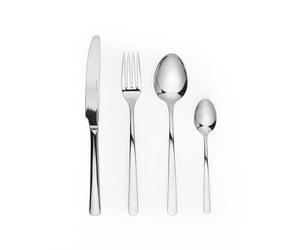 Salter BW10866 Kendal Ménagère 16 Pièces, Ensemble de couverts de table en acier inoxydable 18/10, pour 4 personnes, passe au lave-vaisselle, comprend des couteaux, fourchettes et cuillères
