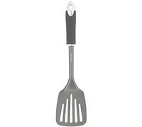 Salter BW11064EU7 Spatule à Fentes, Ustensile de Cuisine Antiadhésif Multifonction, Design Cosmos, Idéale pour Servir et Séparer les Aliments, Crochet de Suspension, Facile à Nettoyer, Noir/Gris