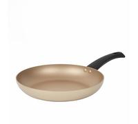 Salter BW11104EU7 28cm Poêle à Frire Antiadhésive, Design Olympus, Revêtement Antiadhésif Durable, Sans PFOA, Compatible Plaques à Induction, Facile à Nettoyer, Poignées Douces, Or/Noir