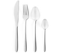Salter BW11328TK Ménagère 16 Pièces, Design Malton, Set de Couverts de Table en Acier Inoxydable, pour 4 Personnes, Inclus Couteaux, Fourchettes et Cuillères, Plaquée Argent