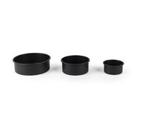Salter Bakes Ensemble de 3 moules à gâteaux ronds Antiadhésifs, Moules de 12 , 16 et 21 cm en Acier au carbone sans PFOA, Passe four à 220 °C, Parfait pour les gâteaux à 3 niveaux,BW12551EU7