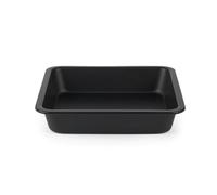 Salter Bakes Moule à Gâteau Carré 23cm, Plat Profond Avec Surface Antiadhésive, Moule En Acier au carbone, Sans PFOA, Nettoyage facile, Passe au four jusqu' à 220°C, Noir, BW12553EU7