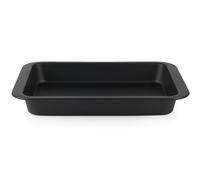 Salter BW12561EU7 Bakes Plaque à Rôtir à bord profond - 36cm Antiadhésif Plat à Gratin Rectangulaire, Acier au carbone, facile à nettoyer, four sûr jusqu'à 220°C, cuisson sucrée et salée, noir