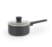 Salter BW12878EU7 Casserole En Céramique De 18cm - Antiadhésif Corps En Aluminium Recyclé, Couvercle En Verre Trempé Avec évent à Vapeur, Sans PFOA Et PFAS, Convient à L'induction, Poignée Soft Touch