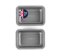 Salter Essentials Lot de 2 plats à four profonds rectangulaires | Acier carbone, 16,5 x 11,5 x 4,5 cm chacun, passe au four jusqu’à 220 °C, compatible air fryer, lave-vaisselle