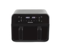 Salter Friteuse Sans Huile XXL 7L 2300W, Airfryer 2 Compartiments avec Fenêtre de Visualisation, Friteuse à Air Chaud Familiale avec 6 Programmes, Écran LED Digital & Plaque Antiadhésive Amovible