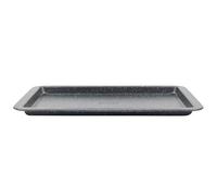 Salter BW07033EU7 Megastone Plaque à Pâtisserie Antiadhésif, 37cm, pour Cuisson Rectangulaire, fort Plat à Four en Acier au Carbone, Sans PFOA, Passe jusqu'à 220°C/Thermostat 7, Gris