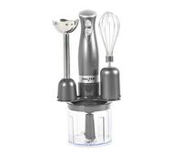 Salter Mixeur à Main 3-en-1 Cosmos, Attachements Fouet, Mixeur et Hachoir à Lames en Acier Inoxydable, Mixeur Plongeur Multifonction, Parfait pour Tous Usage, Contient 1 Bol 500 ml, 2 Vitesses, 350W,