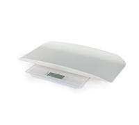 Salter Pèse-bébé Numérique 2-en-1 - Balance Électronique Pour Poids Corporel (180kg), Cadran Rotatif, Plateforme en Verre, Plateau en Plastique Amovible pour Peser Bébés & Animaux (20kg)