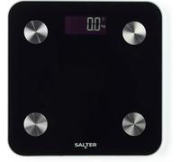 Salter Pèse-Personne Intelligent-180 Kg,17 Mesures Corporelles,Application Salter Health,Graisse Corporelle/Eau,Masse Musculaire/Osseuse,Imc Et Bmr,8 Mémoires Utilisateur,Noir,Sa00655feu6