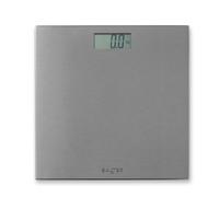 Salter Pèse-personne numérique 180 kg, gris acier inoxydable | Mise en marche en montant, graduations de 0,1 kg, écran LCD clair, plateforme 30 x 30 cm, format compact, sans appli