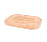 Salter Planche à Découper en Bambou avec Rainure pour Jus, Grande Planche 40 x 30 cm avec Picots pour Maintenir Viande, Poulet Rôti ou Steak en Place pendant la Découpe, Résistante et Durable