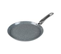 Salter Poêle à Crêpes 25 cm - Poêle Antiadhésive Marblestone, Aluminium Forgé, Sans PFOA, Compatible Induction, Facile à Nettoyer, Poignée Soft-Touch, Pour Pancakes, Crêpes, Omelettes, Chapatis & Roti