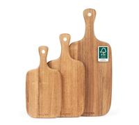 Salter Set de 3 planches à découper en acacia, 30/35/45 cm