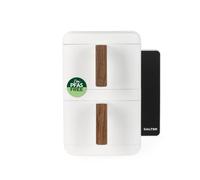 Salter Toronto Verticook Ultra Air Friteuse - 9L Double Tiroir Vertical, Cuisson 4 Niveaux, 2 x 4,5L Paniers Lave-Vaisselle, Accessoires Lave-Vaisselle, Gain de Place, 9 Fonctions, Synchronisation et