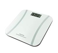 Salter Ultimate Accuracy Pèse Personne Électronique | Balance Ultra Précise avec Résolution de 50g, Écran LCD Facile à Lire, Plateau en Verre, Tactile, Arrêt Automatique, Pèse en kg / st / lb | Blanc