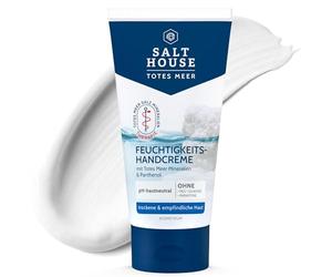 Salthouse Totes Meer Therapie Crème hydratante pour les mains à l'huile d'argan et au beurre de karité pour les mains sèches et sensibles, pénètre rapidement, nourrit et protège 75 ml