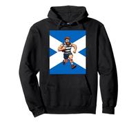 Saltire écossais et Coureur de Rugby Sweat à Capuche