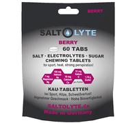 SALTOLYTE 60 comprimés à croquer TABS Sel & Elekrolyte avec sodium, potassium, calcium et magnésium pour le sport, la chaleur, la transpiration (60, baie)