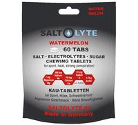 SALTOLYTE 60 comprimés à croquer TABS Sel & Elekrolyte avec sodium, potassium, calcium et magnésium pour le sport, la chaleur, la transpiration (60, pastèque)