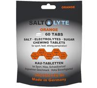 SALTOLYTE TABS Sel & Elekrolyt Comprimés à croquer avec sodium, potassium, calcium et magnésium pour le sport, la chaleur, la transpiration (60, orange)