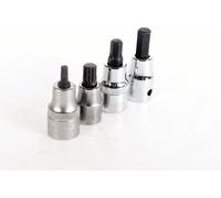 SALTUS 1/2" + 3/8" Jeu de douilles à six pans creux 4 pièces 5-10 mm Embout hexagonal