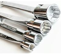 SALTUS Jeu de clés à fourche articulées 4 pièces 8-21 mm Clé à vis 3en1
