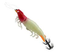 Saltwater Fishing Jigs, Shrimp Shape Artificial Baits with Squid Jigs Hooks, Ideal for Pond, River Bank, Shallow Water Freshwater Fishing, Perfect for Men, Dad, Husband, Outdoor Adventures
