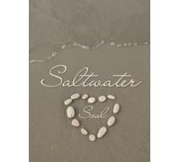 Saltwater Soul - Coastal Stackable Book, Decorative Centerpiece for Coffee Table: Thoughtful Interior Design Element for Home, Great for Beach House Decor