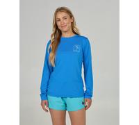 Salty Crew Archway Sunshirt Long Sleeve Rash Guard Bleu XS Femme
