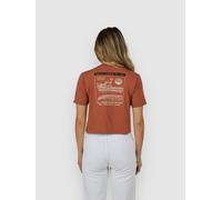 Salty Crew Boat Shop Crop Short Sleeve T-shirt Orange L Femme