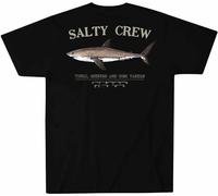 Salty Crew Bruce Short Sleeve Tee (Black) Men's T-Shirt Manches Courtes(X-Large)