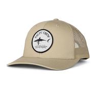 Salty Crew Casquette de camionneur rétro avec logo requin - Casquette de baseball réglable unisexe pour adultes - Coton de qualité supérieure, kaki, Taille unique