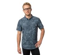 Salty Crew Chemise Flagship UV Button Up - UPF 50+ Manches courtes - Homme Taille S Dark Navy