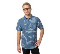 Salty Crew Chemise à Manches Courtes Flagship Uv Button Up