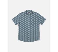 Salty Crew Drifter Uv Button Up Short Sleeve Shirt Bleu XL Homme