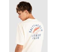 Salty Crew Fish Club Classic Short Sleeve T-shirt Beige 2XL Homme